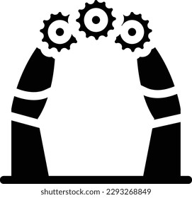 escenario de boda Ilustración vectorial en un fondo transparente.Símbolos de calidad premium.Icono vector glifos para el diseño de concepto y gráfico.