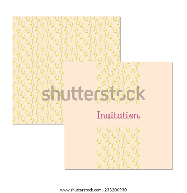 Wedding stationery\
design set vector. Useful for wedding invitations, congratulations\
and greeting cards.