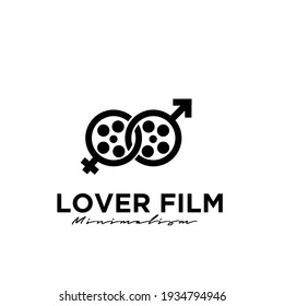 Wedding Studio Movie Video Cinema Cinematography Film Production Logo Design Vector Icon Illustration Isolated White Background	