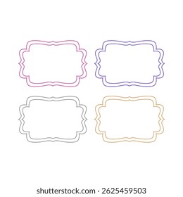 Wedding Stylish Romance Ornamental Tags Collection
