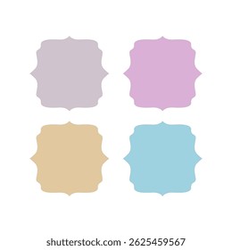 Wedding Stylish Romance Ornamental Tags Collection
