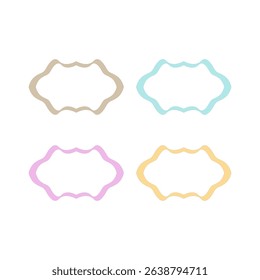 Wedding Stylish Romance Ornamental Tags Collection

