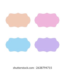 Wedding Stylish Romance Ornamental Tags Collection
