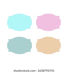 Wedding Stylish Romance Ornamental Tags Collection
