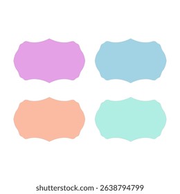 Wedding Stylish Romance Ornamental Tags Collection

