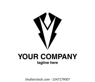 Wedding Suit Concept Logo Vector