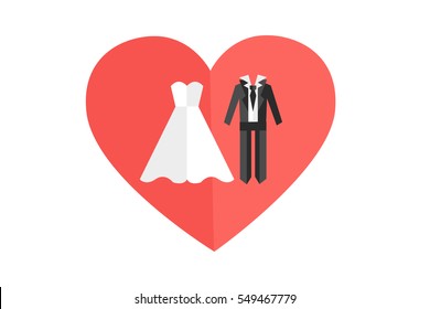 wedding symbol icon simple