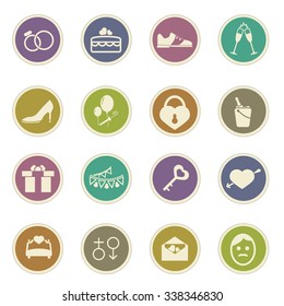 Wedding  symbol for web icons