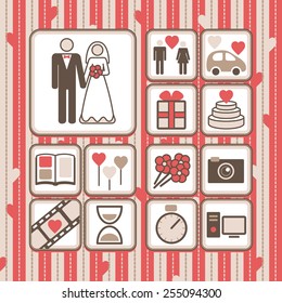 Wedding symbols.