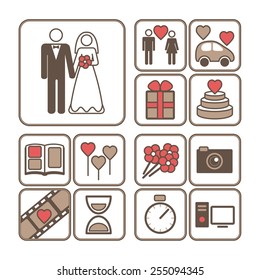 Wedding symbols. Element for design.