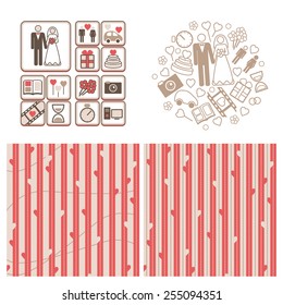 Wedding symbols. Element for design.