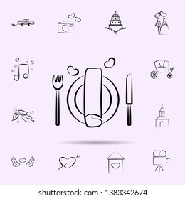 Wedding table icon. Universal set of wedding for website design and development, app development