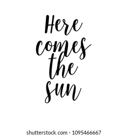 Wedding template of calligraphic text on a white background. Vector illustration.
