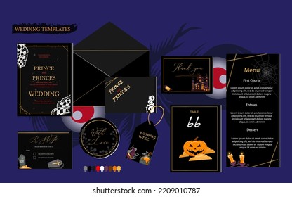 wedding template (Darknes),vector based with file type eps 10