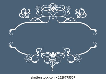 Wedding Template. Event beautiful border