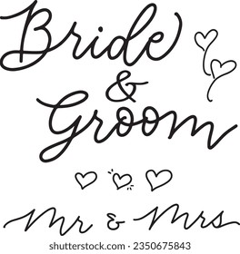 Wedding text ,hand written calligraphy. Great for wedding invitations design,cards,banners,photo overlays etc;