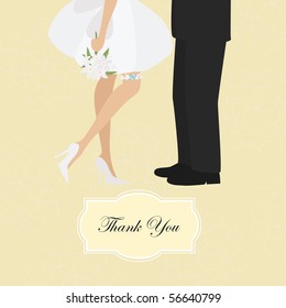 Wedding thank you card