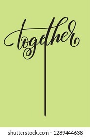 Wedding topper "Together"