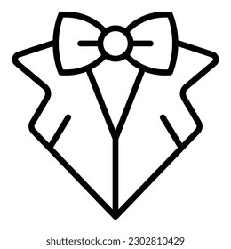 Wedding tuxedo icon outline vector. Event service. Ceremony party