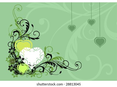 wedding and two hearts	
