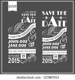 Wedding typography