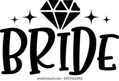 Hochzeit Typografie Design auf schlichtem, weißem, durchsichtigem, isoliertem Hintergrund für Karte, Hemd, Kapuzenpullover, Sweatshirt, Bekleidung, Tag, Becher, Icon, Poster oder Abzeichen