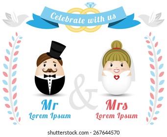 wedding vector card