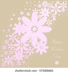 Wedding vector card.