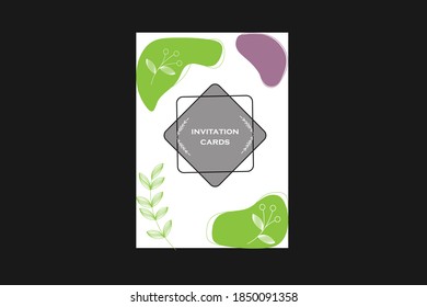 Wedding vector floral invite invitation thank you, rsvp card watercolor design set: garden flower pink peach Rose white Anemone green leaves elegant greenery & golden glitter. Decorative modern layout