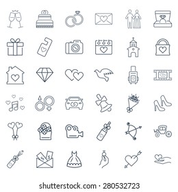 Wedding Vector Icon Set