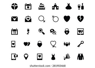 Wedding Vector Icons 1