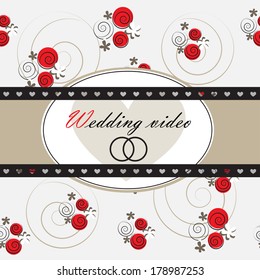 Wedding video background. Part of a set.