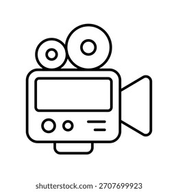 Wedding Video icon with white background vector stock illustration