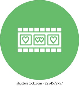 Icono vector de vídeo de casamiento. Se puede usar para imprimir, móviles y aplicaciones web.