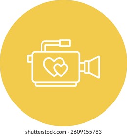 Wedding Video vector icon. Can be used for printing, mobile and web applications.