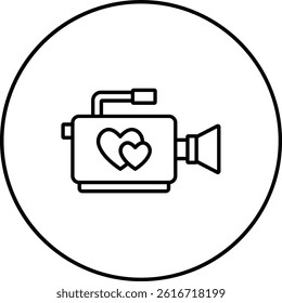 Wedding Video vector icon. Can be used for printing, mobile and web applications.
