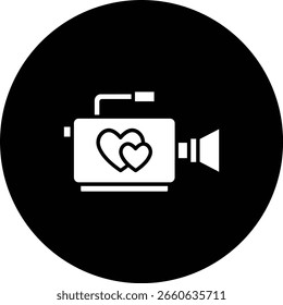 Wedding Video vector icon. Can be used for printing, mobile and web applications.