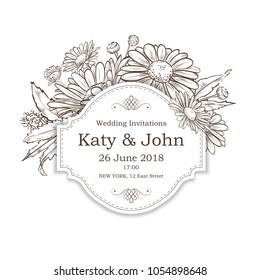 Wedding vintage card