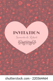 Wedding vintage card