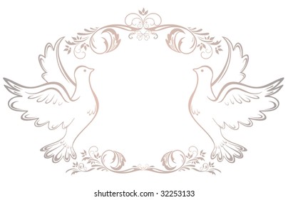 Wedding vintage frame