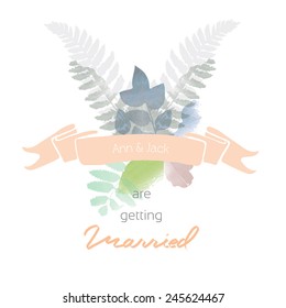 Wedding watercolor set