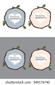 Wedding WEEKEND 16 logo hand drawn