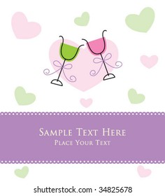 wedding wine greeting