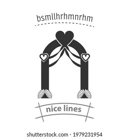 wedding wreath simple vector icon. wedding wreath simple vector icon. wedding wreath simple vector icon. 