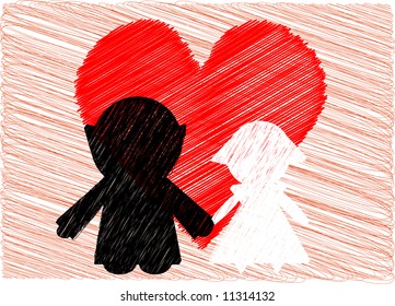 Wedding of young couple