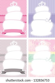 weddings  frame  with the wedding cake