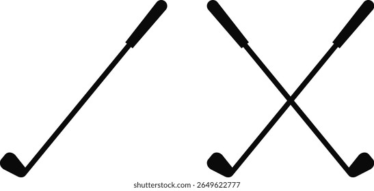 clube de golfe de cunha. clube de golfe ferro ou cunha. entusiastas de esportes e revisão de equipamentos.
