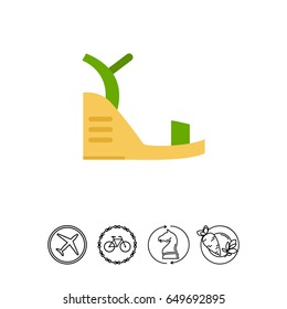 Wedge Sandal Icon