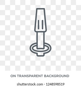 Wedge tool icon. Trendy flat vector Wedge tool icon on transparent background from Construction collection. High quality filled Wedge tool symbol use for web and mobile