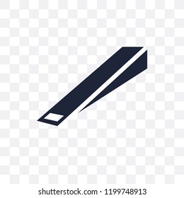 Wedge tool transparent icon. Wedge tool symbol design from Construction collection. Simple element vector illustration on transparent background.
